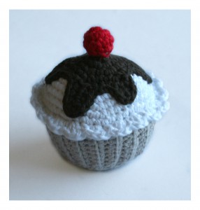 Virkad cupcake
