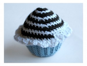 Virkad cupcake